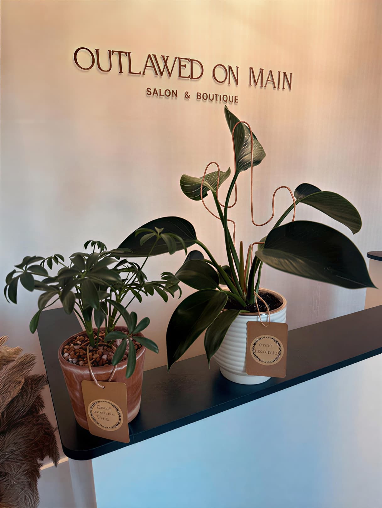 Outlawed on Main — Salon & Boutique interior